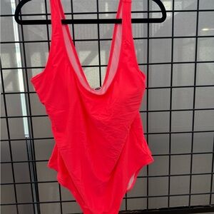 Old Navy Women's Neon Pink One-Piece Swimsuit